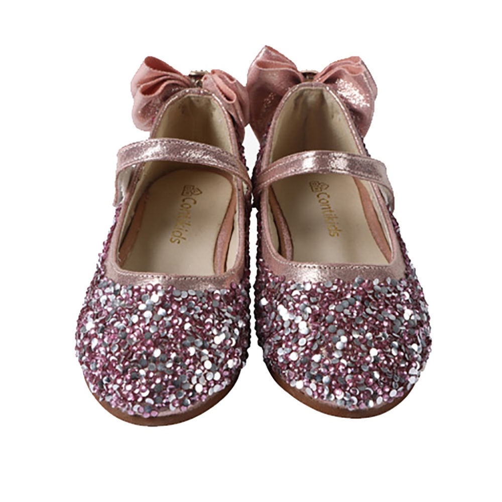 Girls Mary Jane Sparkle Pink Dress Shoes